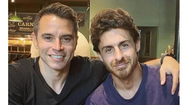 Saviola subió foto con Aimar y un jugador de Boca apareció en los comentarios