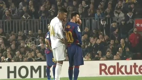 No lo mostró la TV: la charla entre Messi y Casemiro en medio del Clásico