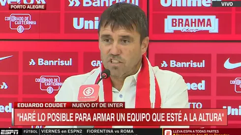 Coudet dirigirá al Inter en la Copa Libertadores.