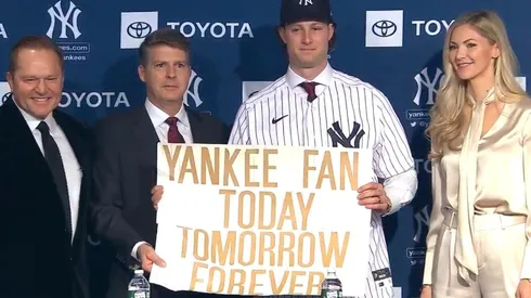 Presentación de Gerrit Cole en los Yankees