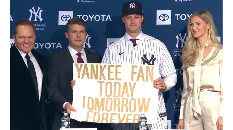 Presentación de Gerrit Cole en los Yankees