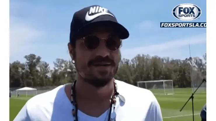 Daniel Osvaldo lo gastó a Ruggeri en la previa del partido de Fox Sports