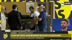 Emiliano Díaz, sobre Riquelme: "El único defecto que tiene es que jugó en la contra"