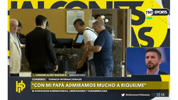 Emiliano Díaz, sobre Riquelme: "El único defecto que tiene es que jugó en la contra"