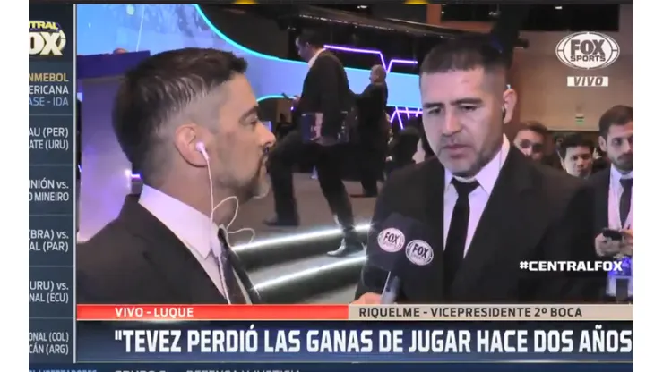 Riquelme contó qué hablará con Tevez: "Hace dos años que perdió las ganas"