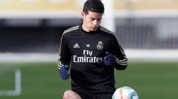 James Rodríguez no participó con el grupo de la práctica previa al clásico