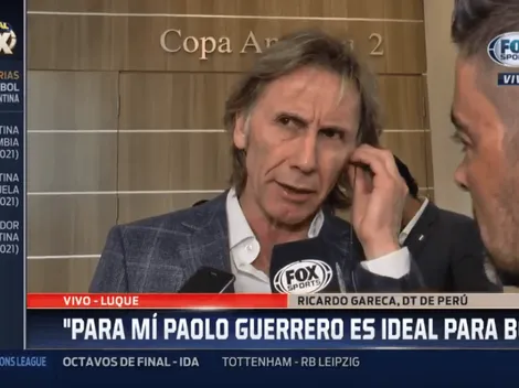 Gareca, sobre la posible llegada de Guerrero a Boca: "Él tiene ganas"