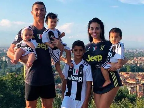 Padrazo: Georgina Rodríguez subió una foto de Cristiano junto a sus hijos
