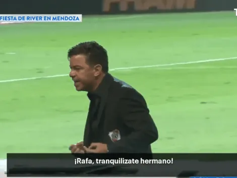 El reto de Gallardo a Santos Borré: "No me agachés la cabeza"