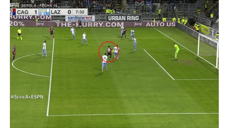 Olfato goleador: Gio Simeone anticipó a todos y puso el 1-0 contra la Lazio