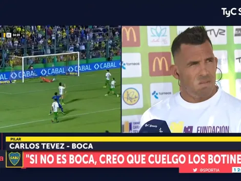 Tevez: "Si no es Boca, tengo más ganas de colgar los botines que de irme a afuera"