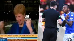 Presentadora de TV estalló en felicidad, en vivo, cuando expulsaron a Morelos