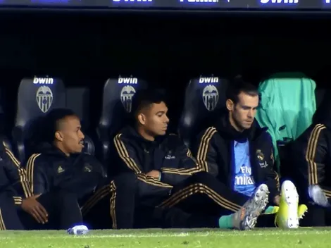 Todas mal: Bale se divertía con una botella mientras jugaba el Real Madrid