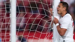 Chicharito no pudo ayudar a su equipo, que perdió nuevamente y se alejó de Barcelona.