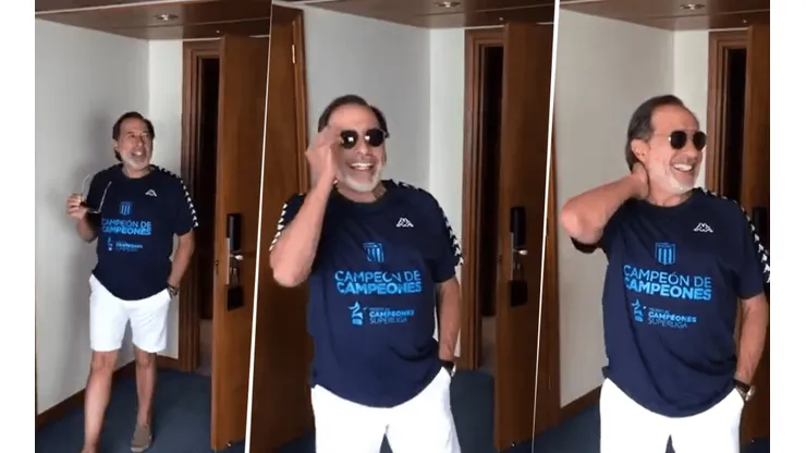 Racing la rompió toda con el video de Francella que acaba de subir