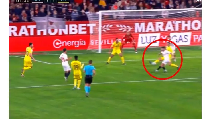 Munir le rompió el arco al Villarreal para el 1 a 1 de Sevilla
