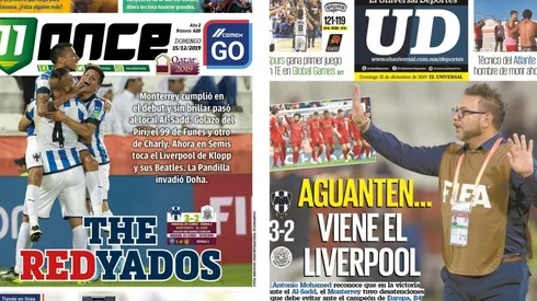 Portadas de periódicos post triunfo de Monterrey