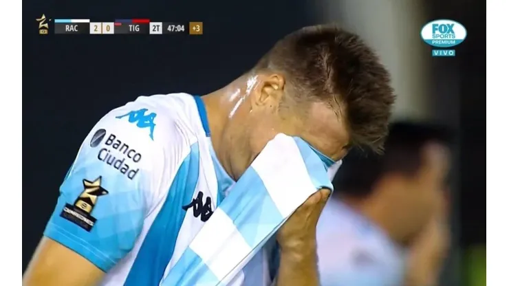 No aguantó las lágrimas: Pillud rompió en llanto con Racing campeón