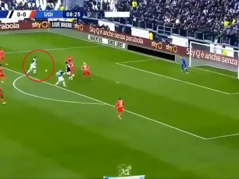 Dybala la bajó de pecho y le quedó a Cristiano, que le pegó de primera para el gol de la Juventus