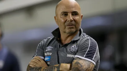 Jorge Sampaoli durante su etapa en Santos.