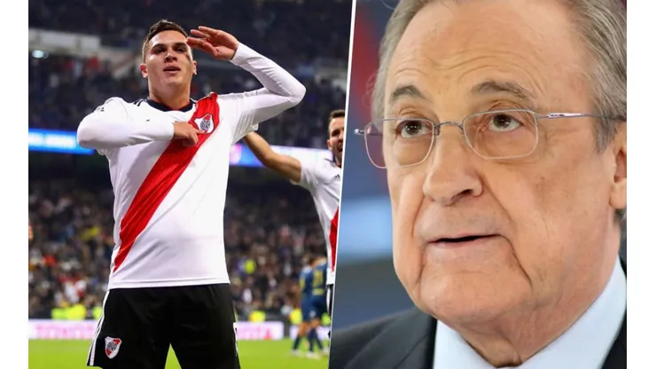 Juan Fernando Quintero y Florentino Pérez.