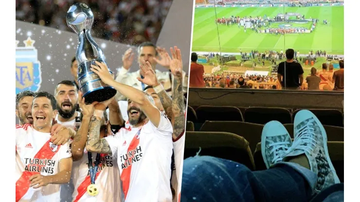 La historia de Driussi festejando el título de River: "Una más"