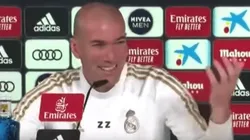 Se rió él solo: la broma de Zidane cuando le preguntaron por Barcelona