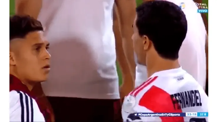 Foto de Juanfer Quintero con Nacho Fernández.
