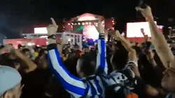 Tremenda fiesta la que armaron los hinchas de Monterrey en el Fan Fest.