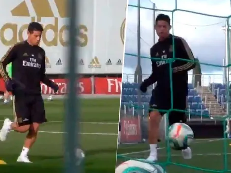 Video: James ya hace trabajos con pelota e ilusiona al hincha madridista