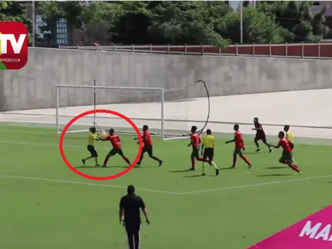 Video: jugadores del Barranquilla FC la emprenden contra el árbitro y lo golpean