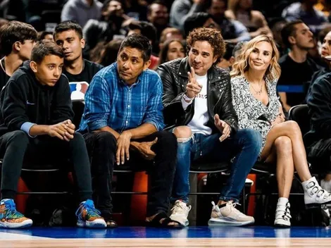 Guillermo Ochoa y Jorge Campos, espectadores de lujo en el partido de NBA en Ciudad de México
