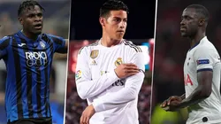 Duván Zapata, James Rodríguez y Dávinson Sánchez.