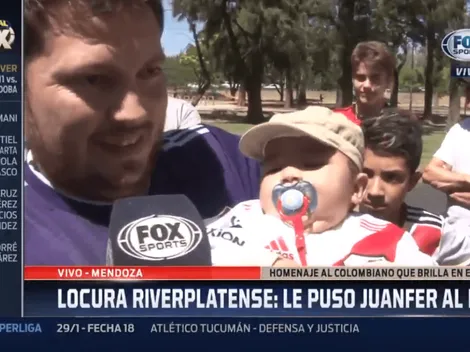 No se puede creer: un hincha de River le puso "Juanfer" de nombre a su hijo