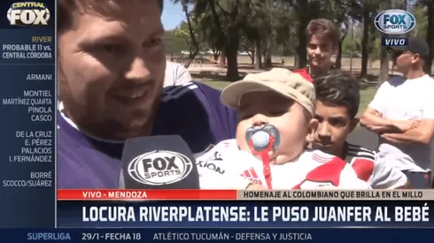 No se puede creer: un hincha de River le puso "Juanfer" de nombre a su hijo