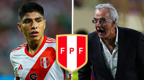 Piero Quispe y Jorge Fossati, jugador y técnico de la Selección Peruana.