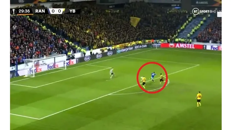 Así fue el sexto gol de Alfredo Morelos en la UEFA Europa League 19/20.