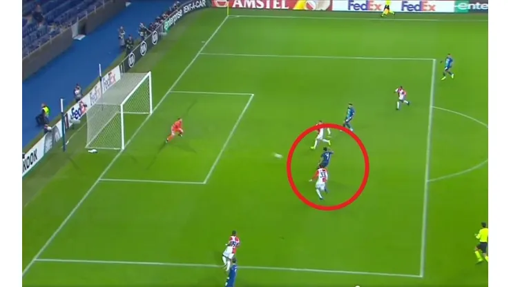 Así fue el gol de Luis Díaz en la UEFA Europa League.