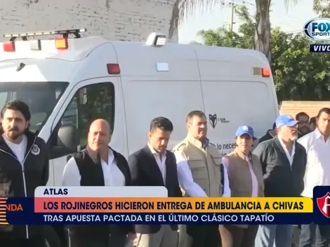 Gran gesto: Chivas donó la ambulancia que ganó en la apuesta del Clásico Tapatío