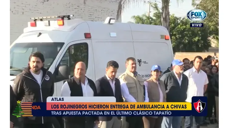 Gran gesto: Chivas donó la ambulancia que ganó en la apuesta del Clásico Tapatío