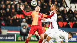 Radamel Falcao en su último juego de Champions League contra el PSG en Francia.