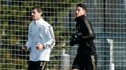 James Rodríguez reapareció en la sede de entrenamientos del Real Madrid.