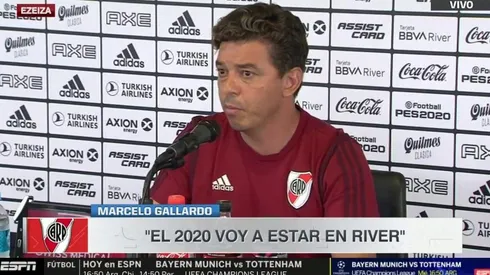 Gallardo sigue en River: "El 2 de enero estoy acá"