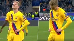 La reacción de De Jong al enterarse que Ajax quedó eliminado de la Champions