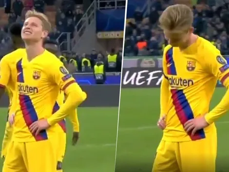 La reacción de De Jong al enterarse que Ajax quedó eliminado de la Champions
