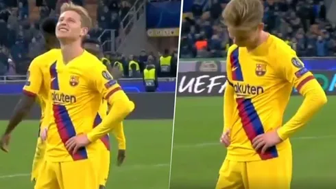 La reacción de De Jong al enterarse que Ajax quedó eliminado de la Champions