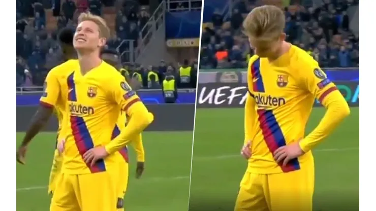 La reacción de De Jong al enterarse que Ajax quedó eliminado de la Champions