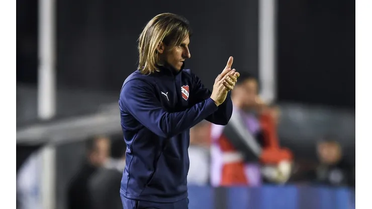 Sebastián Beccacece durante su etapa en Independiente.