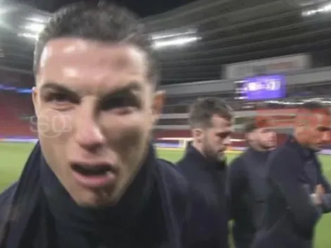Video: Cristiano encaró una cámara y se volvió loco al hacer un sonido