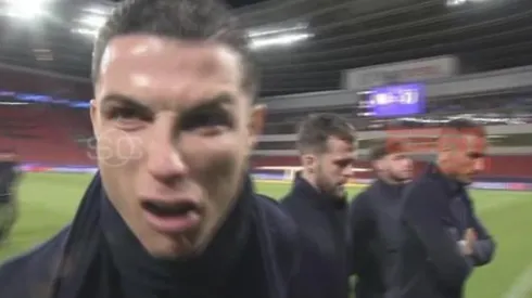 Video: Cristiano encaró una cámara y se volvió loco al hacer un sonido